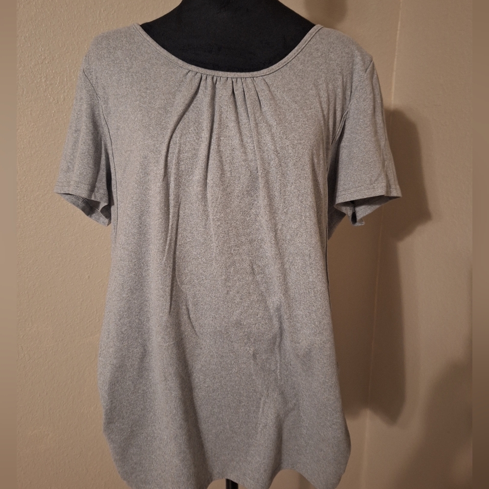3 For $21 XL Light Gray Maternity/nursing Top
